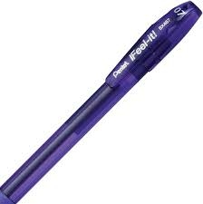 Caneta Esferográfica Pentel Retrátil Roxa - Feel-It! BX417 Fina 0,7Mm na internet