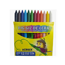 Big Giz De Cera Acrilex 12 Cores - comprar online