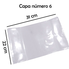 Capas Plásticas Transparente para Caderno Brochurão - Pequena