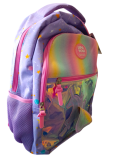 Mochila Infantil Unicórnio Holográfico Rosa UP4YOU - comprar online