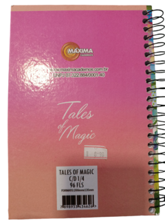 Caderno Espiral Capa Dura 1/4 Tales Of Magic 96 Folhas Maxima - comprar online