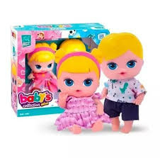 Boneca Gêmeos Baby's Collection Mini - Super Toys