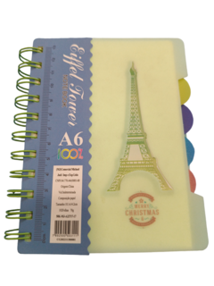 Caderno Espiral Eiffel Tower A6 - comprar online