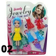 Boneca Fashion com Acessórios - Beauty Jewelry Fashion Set - comprar online