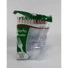 Garfo Refeição Cristal Plastilânia - 50 Unidades - comprar online