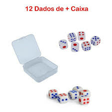 Dados - Boa Sorte P/ Seu Jogo - 13Mm C/ 12 Peças