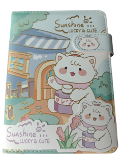 Caderno Sunshine Lucky & Cute A6 com 100 Folhas