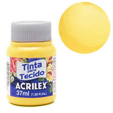 Tinta Para Tecido Acrilex 37ml - Amarelo Ouro - comprar online