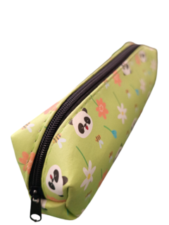 Estojo Escolar Panda - Verde Floral - comprar online