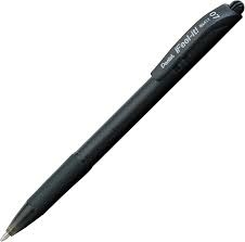 Caneta Esferográfica Pentel Retrátil Preta - Feel-It! BX417 Fina 0.7Mm - comprar online