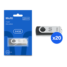 Pen Drive 64GB Twist USB 2.0 Multilaser