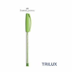 Caneta Esferográfica Trilux 032 M - Cor Verde Claro - Faber-Castell