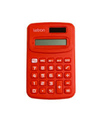 Calculadora Mini Colorida Letron - Vermelha - comprar online