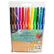 Caneta Hidrográfica Master Fine 12 Cores - Linha Ocean Kids