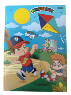 Caderno Brochura Capa Dura Infantil Pimpolhos 48 Folhas SD 200mm x 275mm