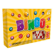 Bingo - Coluna - 24 cartelas com números e 90 fichas cartonadas