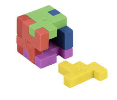 Borracha Tetris Cubo BRW - Unidade - comprar online