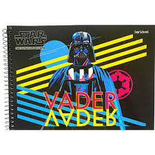 Caderno Cartografia Desenho Star Wars Boba Fett e Darth Vader, 80 Folhas na internet