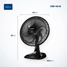 Ventilador Mesa Sup Power 127V Pto Mondial - Ref 4022-01 na internet