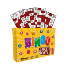 Bingo - Coluna - 24 cartelas com números e 90 fichas cartonadas - comprar online