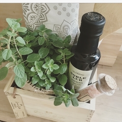 Mini huerta con aceite de oliva y sal marina - comprar online