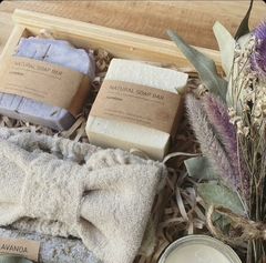 Set de jabones naturales, con sales de baño - Lavanda - comprar online