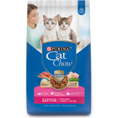 Cat Chow Gatitos Pescado , Carne y Leche 15kg