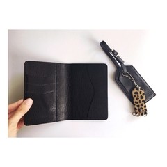 Passport Cover Black - MARS+ZORBA