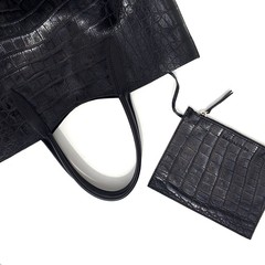 Alexa Tote Black Croc *S on internet