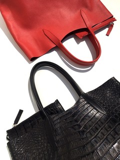 Alexa Tote Black Croc *S - MARS+ZORBA