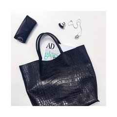 Image of Alexa Tote Black Croc *S