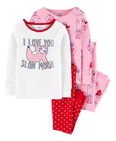 Pijama 4 piezas algodón Carters - comprar online