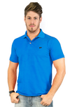 Camisa Polo Hugo Blanc Piquet Azul 048