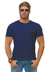 Camiseta Plus Size Hugo Blanc gola redonda Marinho 093