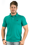 Camisa Polo Hugo Blanc Piquet Verde 695