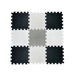 Set Pisos Goma Eva X 9 Encastrable 50x50x10mm Blanco Negro Gris - comprar online