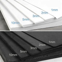 Planchas Goma Eva Blanco/Negro 100x130cm 3mm Cosplay/Manualidades