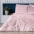Kit Colcha Cobre Leito Queen e 2 Porta-travesseiros Grid Rosa Essencialle - comprar online