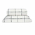 Kit Colcha Cobre Leito Queen e 2 porta-travesseiros Grid Branco e Preto - Classic - comprar online