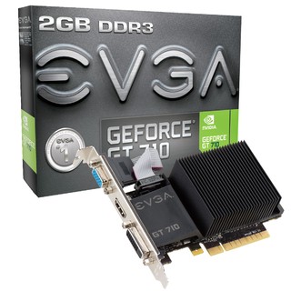 PLACA VIDEO VGA 2GB GT 710 EVGA D3 VGA,HDMI,DVI-D - comprar online