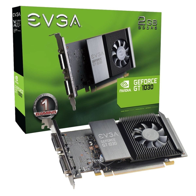 PLACA VGA 2GB GT 1030 EVGA DDR5 SINGLE SLOT