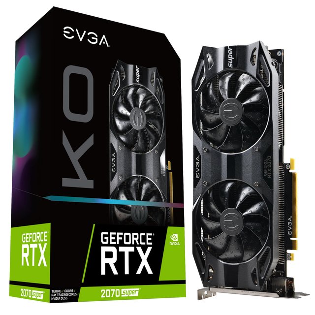 PLACA VGA 8GB RTX 2070 SUPER EVGA KO GAMING DUAL FAN