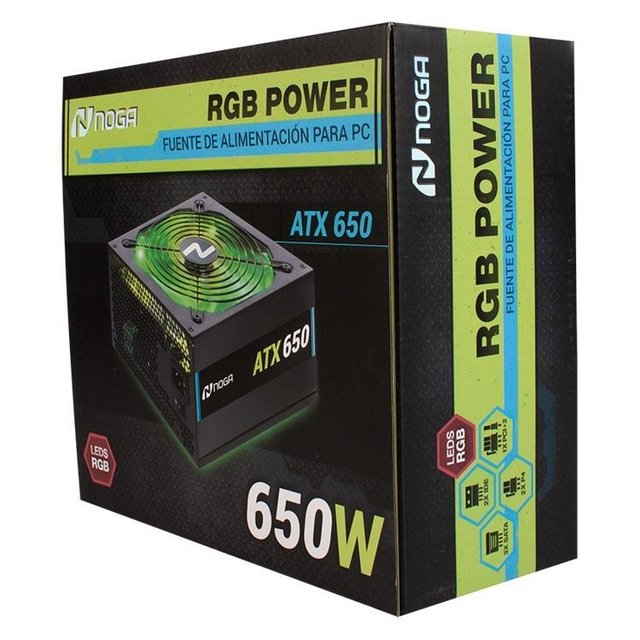 FUENTE DE PC 650W RGB - comprar online