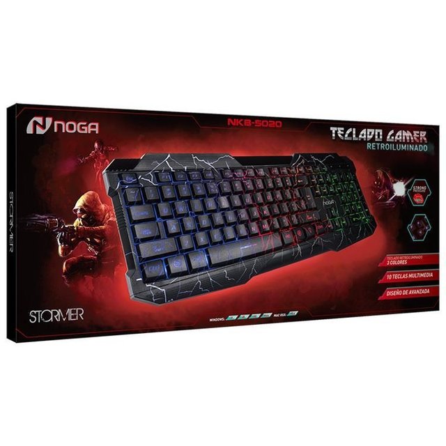 TECLADO- MULTIMEDIA RETROILUMINADO USB - comprar online