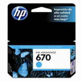 CARTUCHO HP 670 CIAN CZ114AL en internet