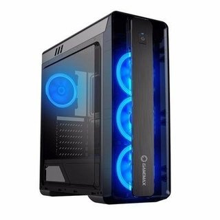 GABINETE GAMEMAX H601 BR (NEGRO / ROJO)