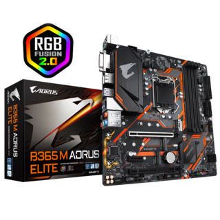 MOTHERBOARD GIGABYTE S1151 B365 M AORUS ELITE BOX M-ATX