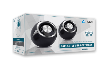 PARLANTE 2.0 USB-NEGRO