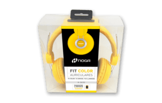 AURICULAR FIT COLOR PC/MP3 AMARILLO MANOS LIBRES - WPG Ecommerce