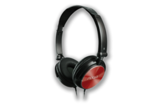 AURICULAR PC/MP3 C/CONTROL VOL ROJO METALIZADO - WPG Ecommerce